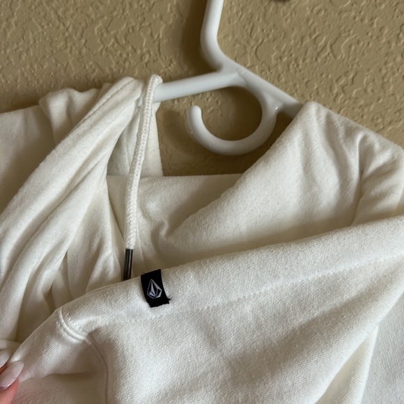 Volcom Stone White Women’s Hoodie with Sunset and Palm Trees Size S - Picture 2 of 3